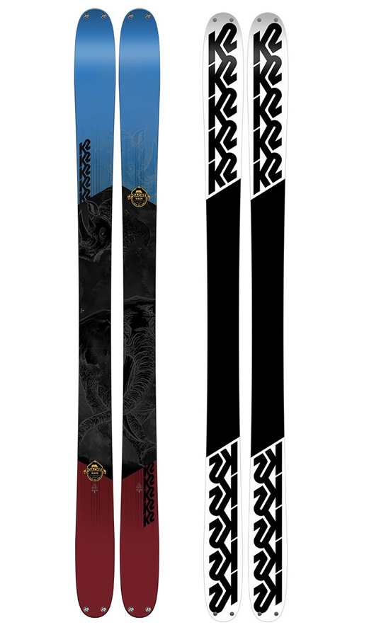 K2 Poacher Ski Only Skis, 170cm Blue/Red//Brown 2018